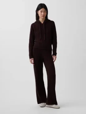 CashSoft-Pullover-Hose mit Zopfmuster