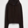 CashSoft-Hoodie mit lockerem Zopfmuster