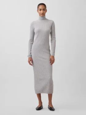 CashSoft Maxi-Pullover-Kleid mit Rollkragen