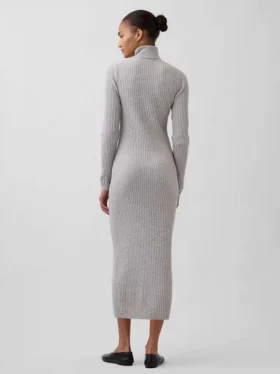 CashSoft Maxi-Pullover-Kleid mit Rollkragen