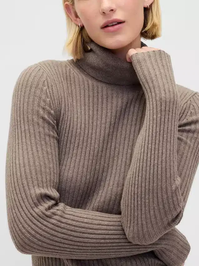 CashSoft Maxi-Pullover-Kleid mit Rollkragen