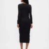 CashSoft-Midi-Pullover-Kleid mit Rippbündchen