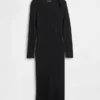 CashSoft-Midi-Pullover-Kleid mit Rippbündchen