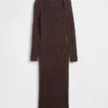 CashSoft-Midi-Pullover-Kleid mit Rippbündchen