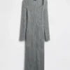 CashSoft-Midi-Pullover-Kleid mit Rippbündchen