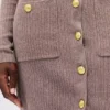 CashSoft-Mini-Pullover-Kleid mit gerippten Taschen