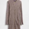 CashSoft-Mini-Pullover-Kleid mit gerippten Taschen