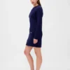 CashSoft-Mini-Pullover-Kleid mit Zopfmuster