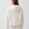 CashSoft Oversize-Kapuzenpullover mit Shaker-Stitch und Reißverschluss