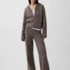 CashSoft Oversize-Kapuzenpullover mit Shaker-Stitch und Reißverschluss