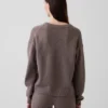 CashSoft Oversize-Pullover mit V-Ausschnitt