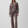 CashSoft Oversize-Pullover mit V-Ausschnitt