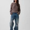 CashSoft Oversize-Pullover mit Zopfmuster