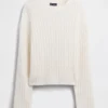 CashSoft Oversize-Pullover mit Zopfmuster