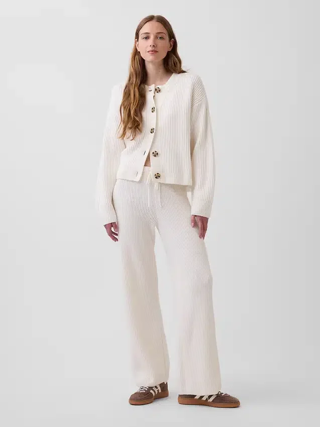 CashSoft-Pullover-Hose mit Shaker-Stitch-Muster