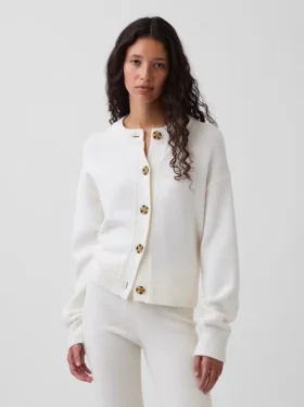 CashSoft Oversize-Strickjacke mit grobem Strickmuster