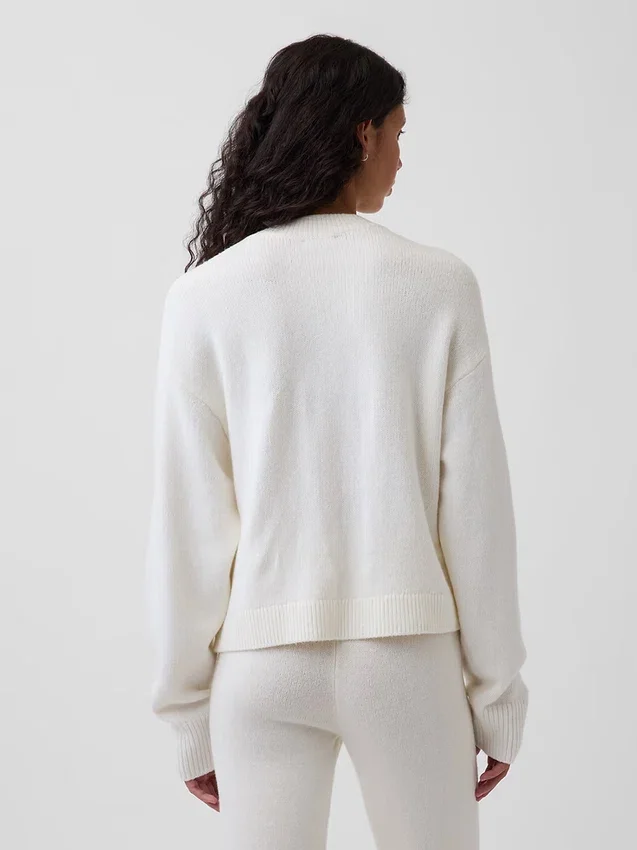CashSoft Oversize-Strickjacke mit grobem Strickmuster