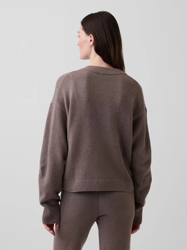 CashSoft Oversize-Strickjacke mit grobem Strickmuster