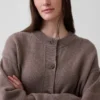 CashSoft Oversize-Strickjacke mit grobem Strickmuster
