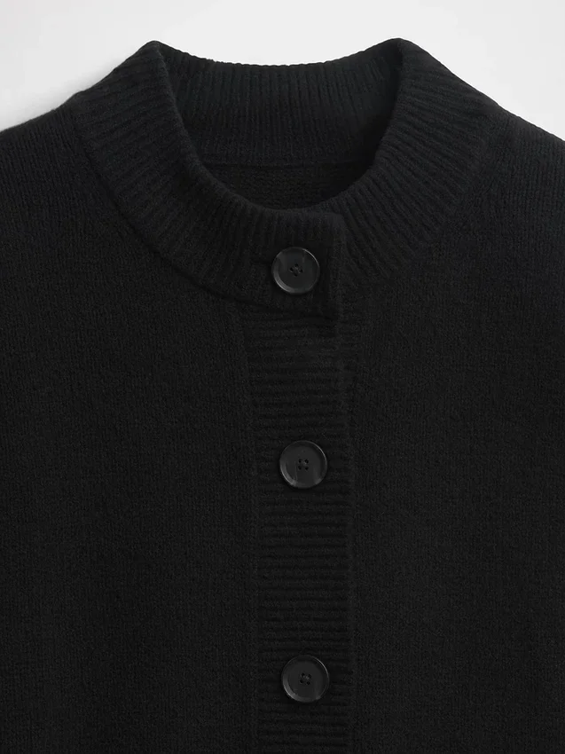 CashSoft Oversize-Strickjacke mit grobem Strickmuster