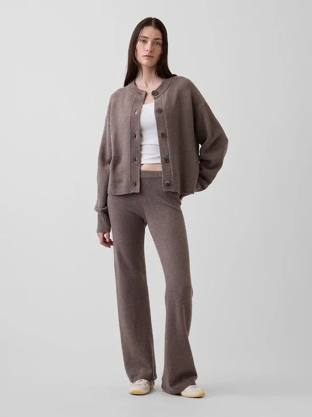 CashSoft Oversize-Strickjacke mit grobem Strickmuster