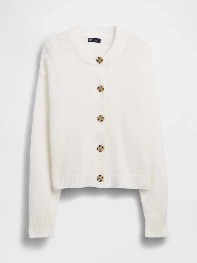 CashSoft Oversize-Strickjacke mit grobem Strickmuster