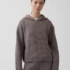 CashSoft Oversized-Hoodie mit Shaker-Stitch-Muster