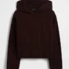 CashSoft Oversized-Hoodie mit Shaker-Stitch-Muster