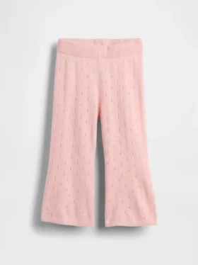 CashSoft-Pointelle-Hose mit ausgestelltem Bein für Baby & Kleinkind