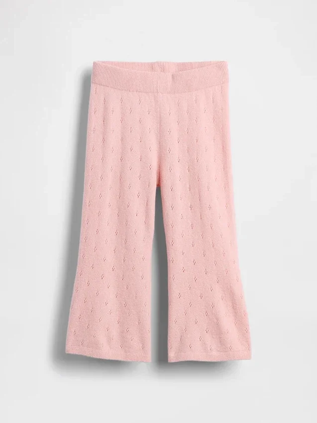 CashSoft-Pointelle-Hose mit ausgestelltem Bein für Baby & Kleinkind