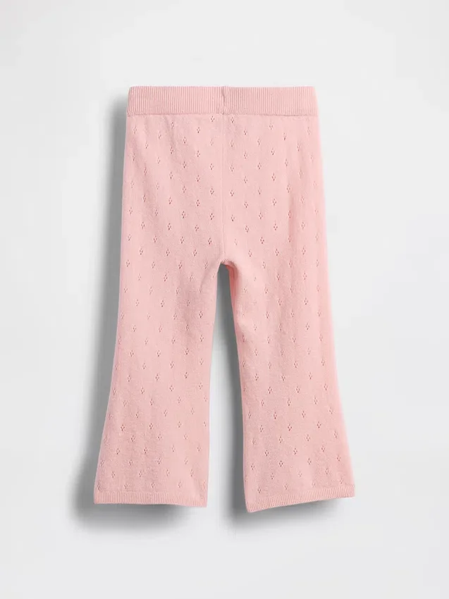 CashSoft-Pointelle-Hose mit ausgestelltem Bein für Baby & Kleinkind