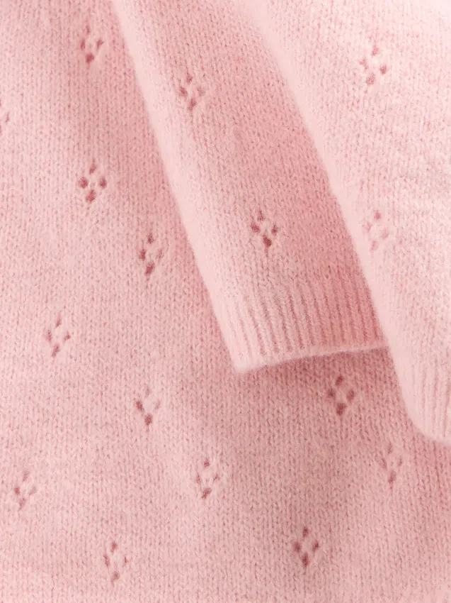 CashSoft-Pointelle-Hose mit ausgestelltem Bein für Baby & Kleinkind