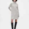 CashSoft Pointelle-Rollkragen-Pullover-Kleid