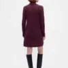 CashSoft Pointelle-Rollkragen-Pullover-Kleid