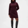 CashSoft Pointelle-Rollkragen-Pullover-Kleid
