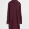 CashSoft Pointelle-Rollkragen-Pullover-Kleid