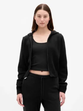 CashSoft-Pullover-Hoodie mit Reißverschluss