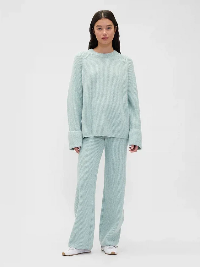 CashSoft-Pullover-Hose mit Shaker-Stitch-Muster