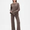CashSoft-Pullover-Hose mit Shaker-Stitch-Muster