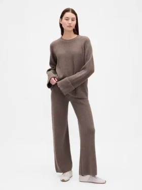 CashSoft-Pullover-Hose mit Shaker-Stitch-Muster