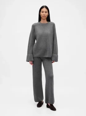 CashSoft-Pullover-Hose mit Shaker-Stitch-Muster