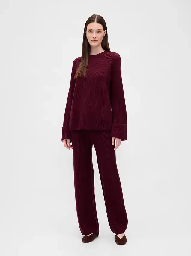 CashSoft-Pullover-Hose mit Shaker-Stitch-Muster