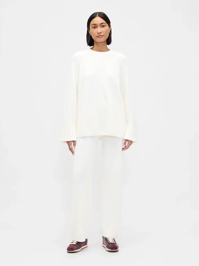 CashSoft-Pullover-Hose mit Shaker-Stitch-Muster