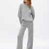CashSoft-Pullover-Hose mit Shaker-Stitch-Muster