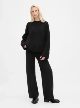 CashSoft-Pullover-Hose mit Shaker-Stitch-Muster