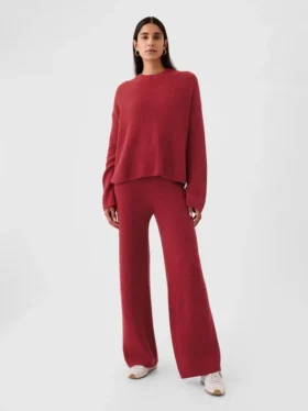 CashSoft-Pullover-Hose mit Shaker-Stitch-Muster