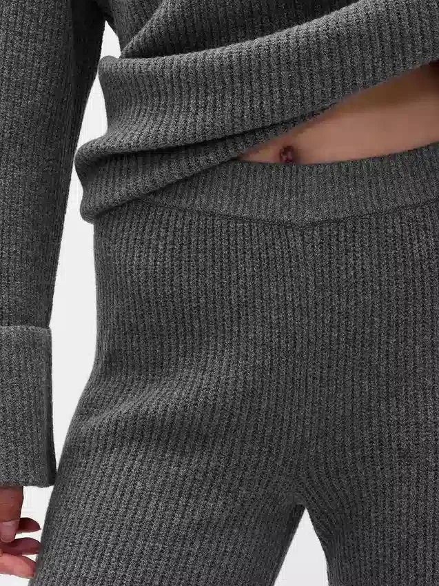 CashSoft-Pullover-Hose mit Shaker-Stitch-Muster