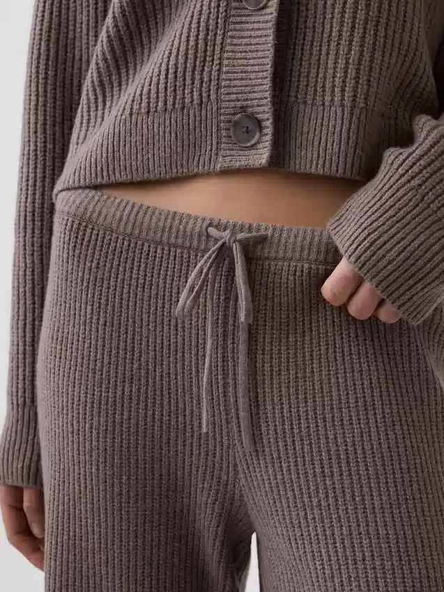 CashSoft-Pullover-Hose mit Shaker-Stitch-Muster