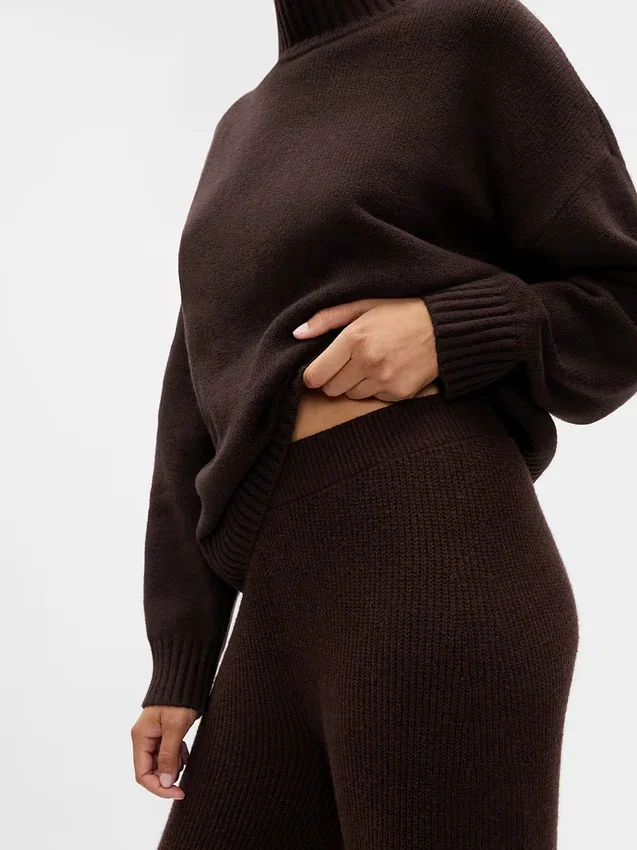CashSoft-Pullover-Hose mit Shaker-Stitch-Muster