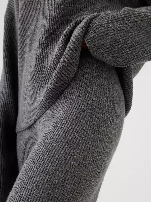 CashSoft-Pullover-Hose mit Shaker-Stitch-Muster